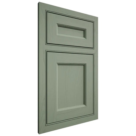 Shiloh Cabinetry Beaded Inset Ward Poplar Plain Cut Moss Door