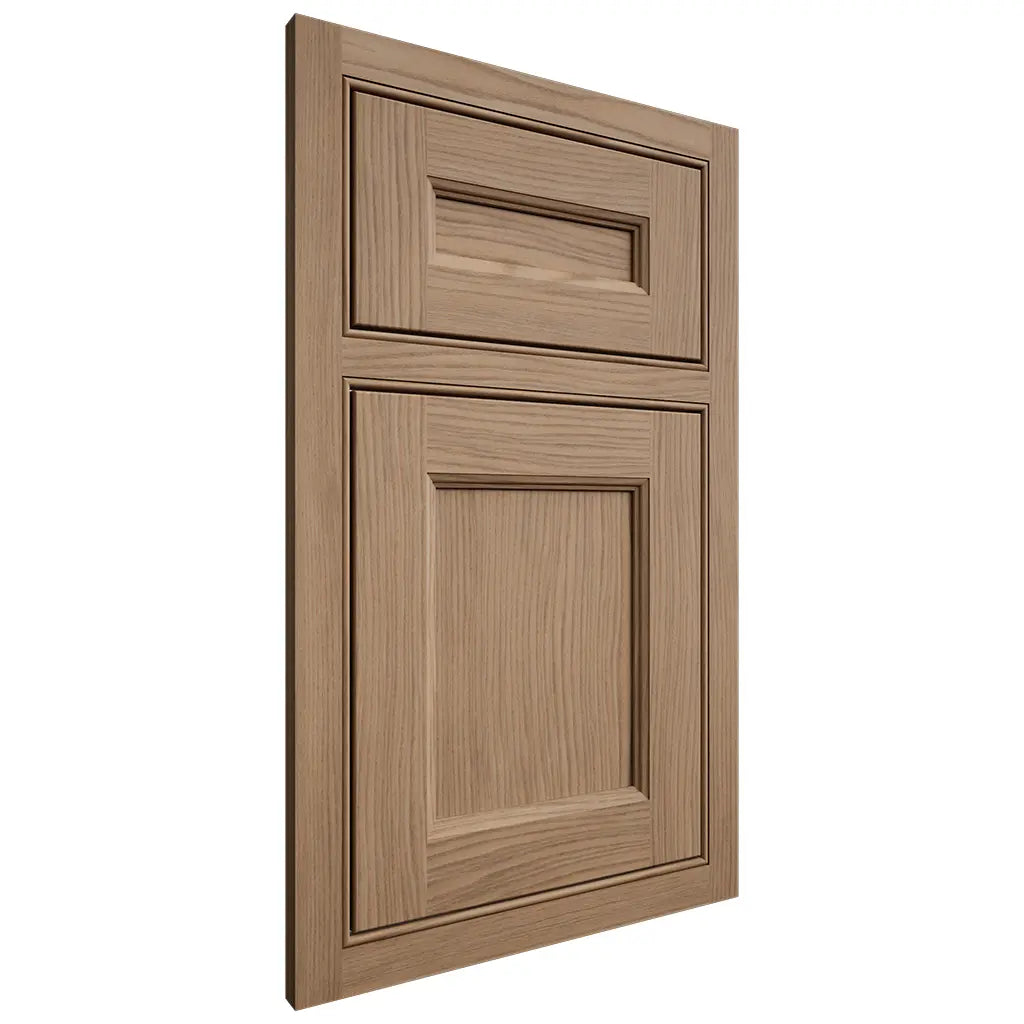 Shiloh Cabinetry Beaded Inset Ward White Oak Plain Cut Natural Door