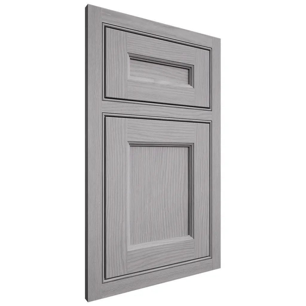 Shiloh Cabinetry Beaded Inset Ward White Oak Plain Cut Stratus Door