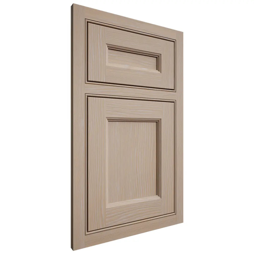Shiloh Cabinetry Beaded Inset Ward White Oak Plain Cut Straw Door