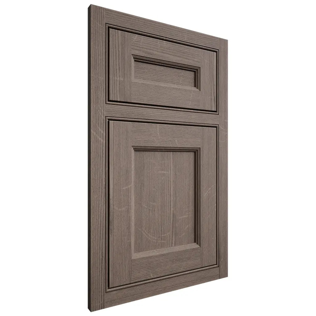 Shiloh Cabinetry Beaded Inset Ward White Oak Quarter Sawn Clay Door