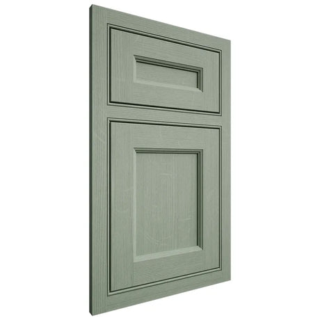 Shiloh Cabinetry Beaded Inset Ward White Oak Quarter Sawn Moss Door