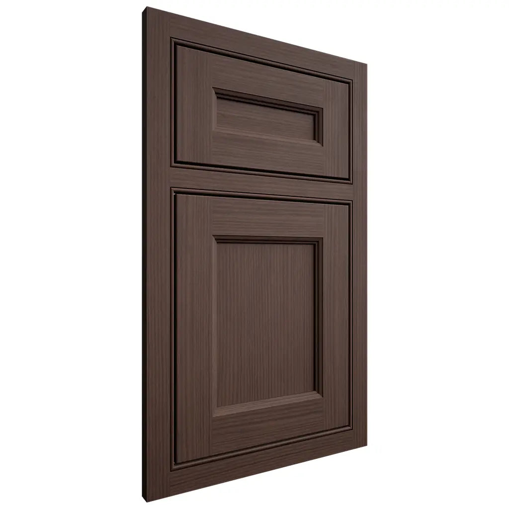 Shiloh Cabinetry Beaded Inset Ward White Oak Rift Cut Dusk Door