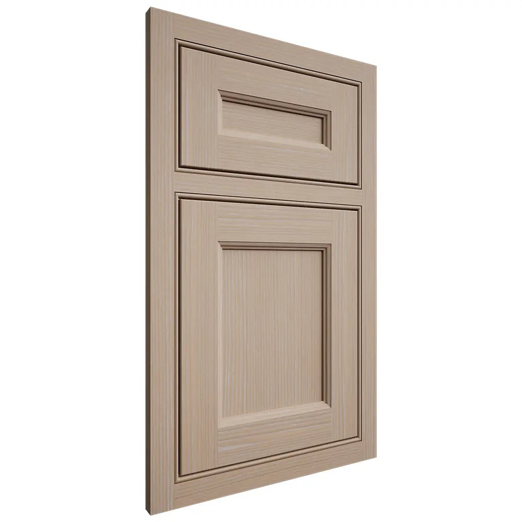 Shiloh Cabinetry Beaded Inset Ward White Oak Rift Cut Straw Door