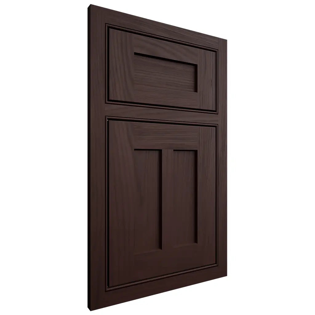 Shiloh Cabinetry Beaded Inset Wilmington Alder Plain Cut Bistre Door