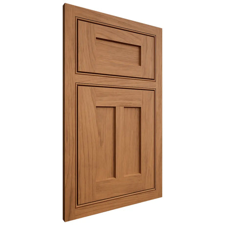 Shiloh Cabinetry Beaded Inset Wilmington Alder Plain Cut Caramel Door
