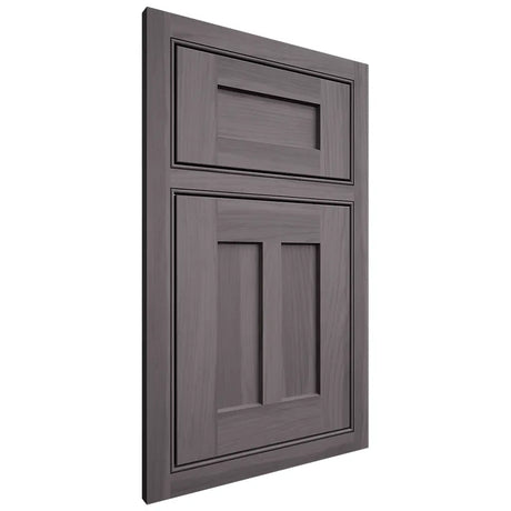 Shiloh Cabinetry Beaded Inset Wilmington Hickory Plain Cut Cadet Door