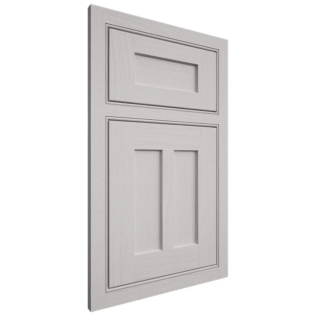 Shiloh Cabinetry Beaded Inset Wilmington White Oak Plain Cut Cotton Door
