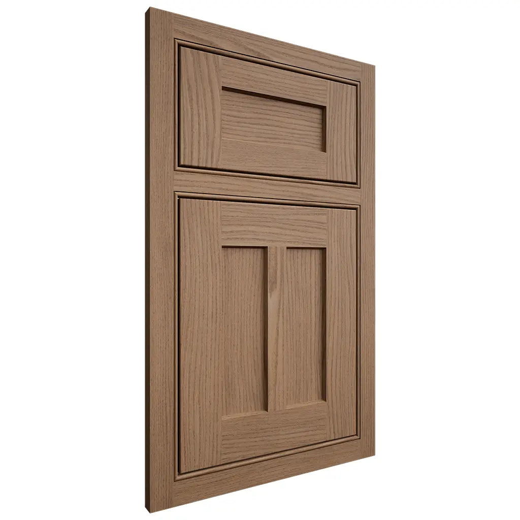 Shiloh Cabinetry Beaded Inset Wilmington White Oak Plain Cut Medium Door