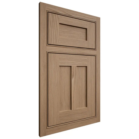 Shiloh Cabinetry Beaded Inset Wilmington White Oak Plain Cut Natural Door
