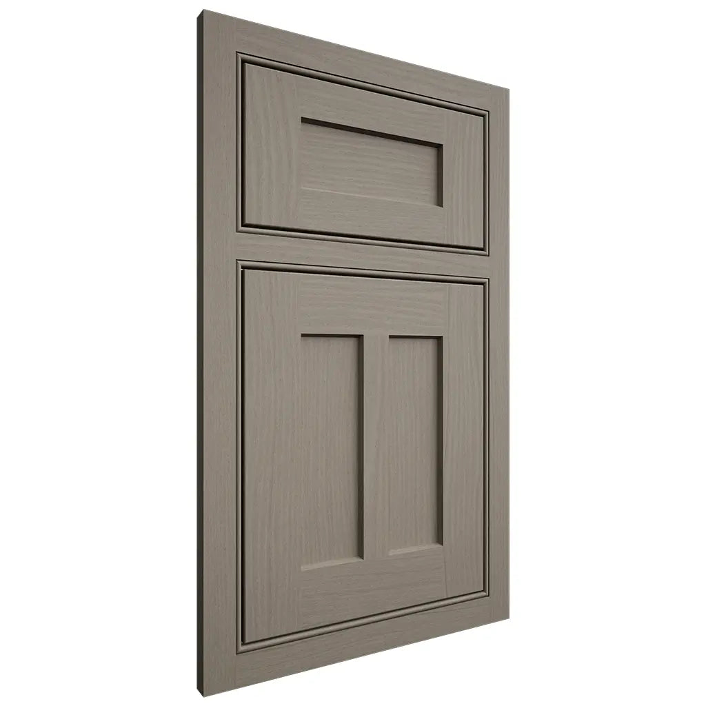 Shiloh Cabinetry Beaded Inset Wilmington White Oak Plain Cut Thyme Door