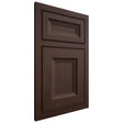 Shiloh Cabinetry Beaded Inset Windsor Walnut Plain Cut Bison Door