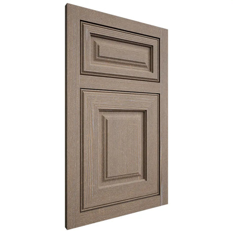 Shiloh Cabinetry Flush Inset Asherville White Oak Quarter Sawn Almond Door