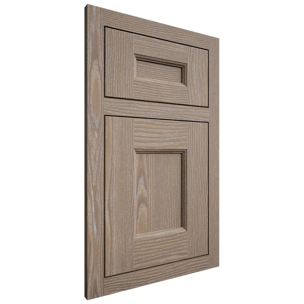 Shiloh Cabinetry Flush Inset Aspen White Oak Plain Cut Almond Door