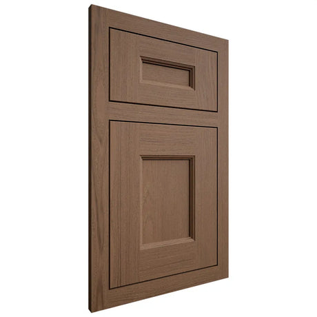 Shiloh Cabinetry Flush Inset Aspen White Oak Plain Cut Autumn Door