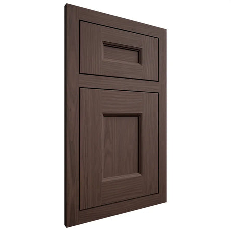 Shiloh Cabinetry Flush Inset Aspen White Oak Plain Cut Dusk Door