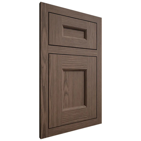 Shiloh Cabinetry Flush Inset Aspen White Oak Plain Cut Mineral Door