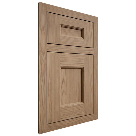 Shiloh Cabinetry Flush Inset Aspen White Oak Plain Cut Natural Door