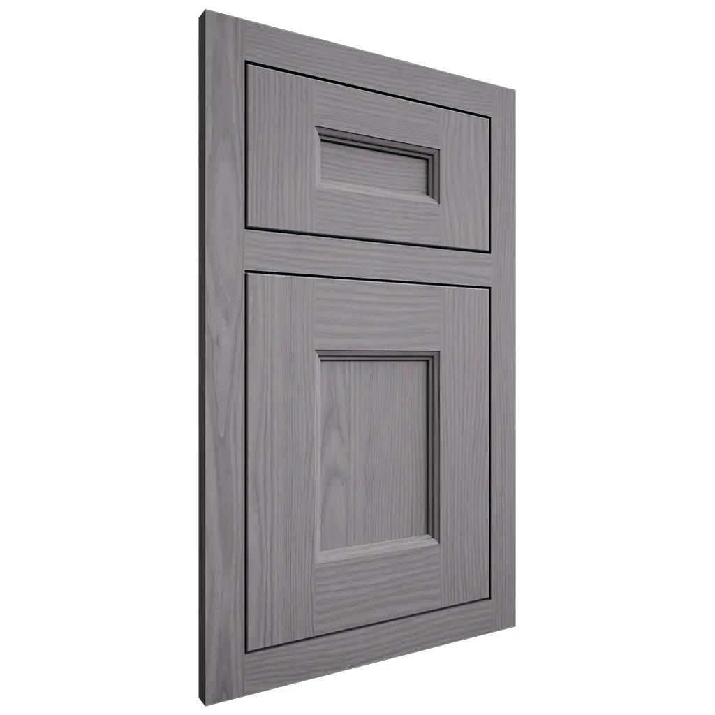 Shiloh Cabinetry Flush Inset Aspen White Oak Plain Cut Sterling Door