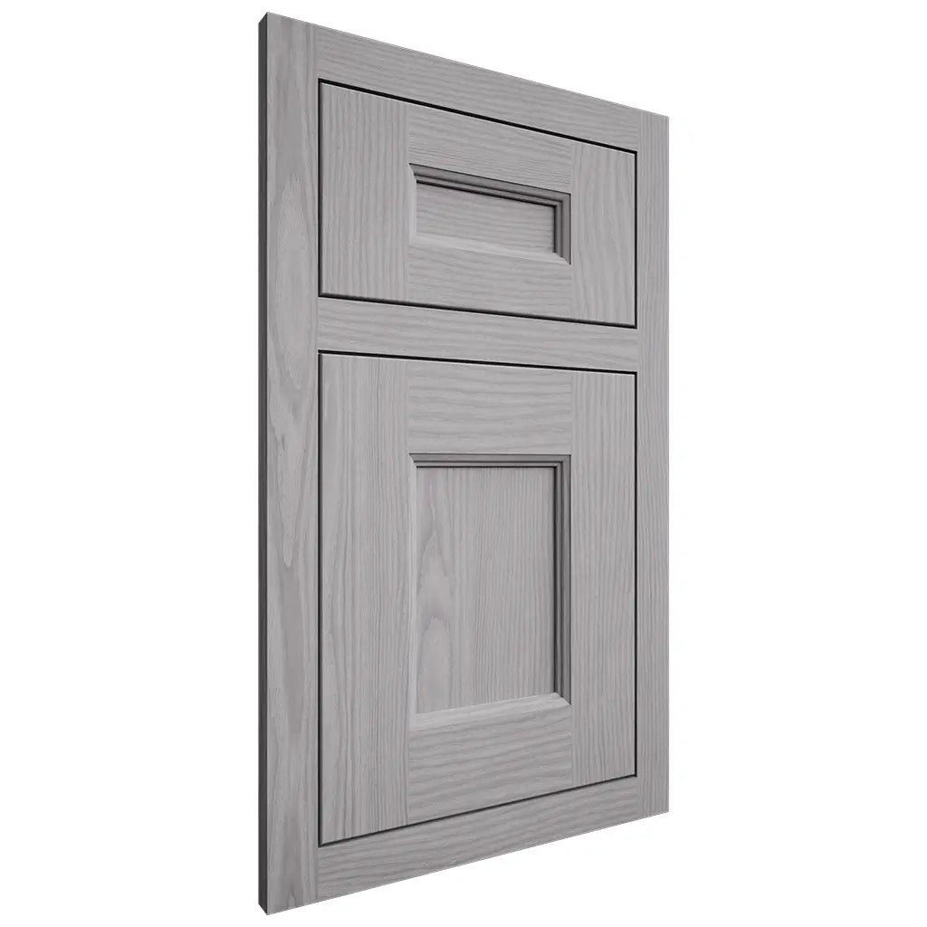 Shiloh Cabinetry Flush Inset Aspen White Oak Plain Cut Stratus Door