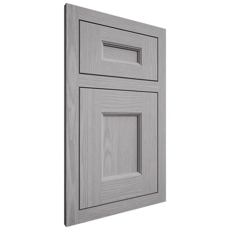 Shiloh Cabinetry Flush Inset Aspen White Oak Plain Cut Stratus Door
