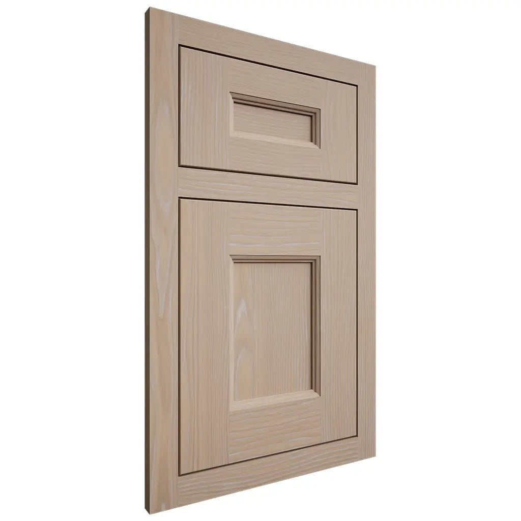 Shiloh Cabinetry Flush Inset Aspen White Oak Plain Cut Straw Door