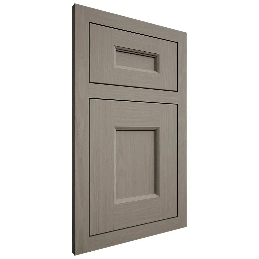 Shiloh Cabinetry Flush Inset Aspen White Oak Plain Cut Thyme Door