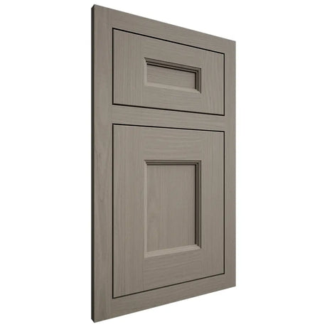 Shiloh Cabinetry Flush Inset Aspen White Oak Plain Cut Thyme Door