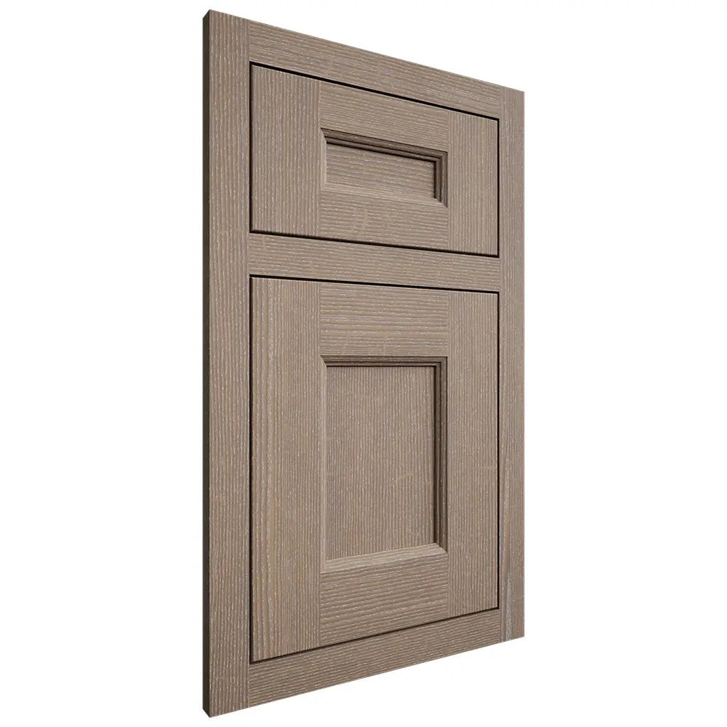 Shiloh Cabinetry Flush Inset Aspen White Oak Quarter Sawn Almond Door