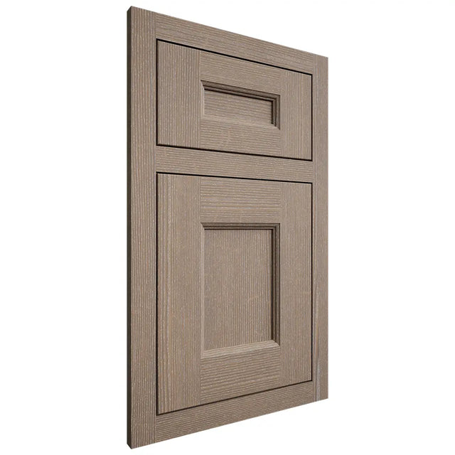 Shiloh Cabinetry Flush Inset Aspen White Oak Quarter Sawn Almond Door