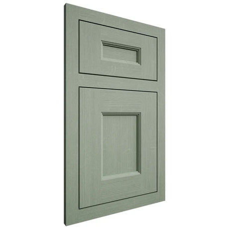 Shiloh Cabinetry Flush Inset Aspen White Oak Quarter Sawn Moss Door