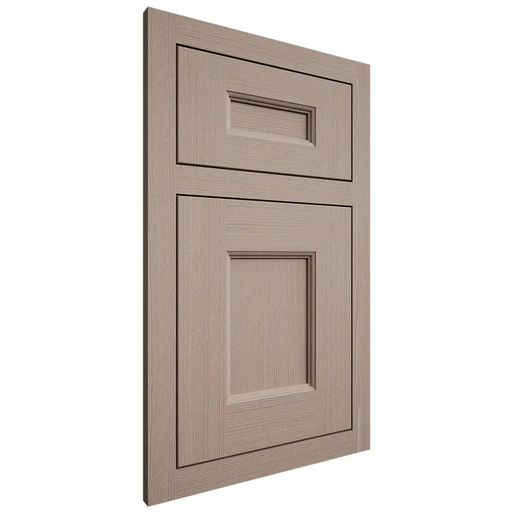 Shiloh Cabinetry Flush Inset Aspen White Oak Quarter Sawn Whitewash Door