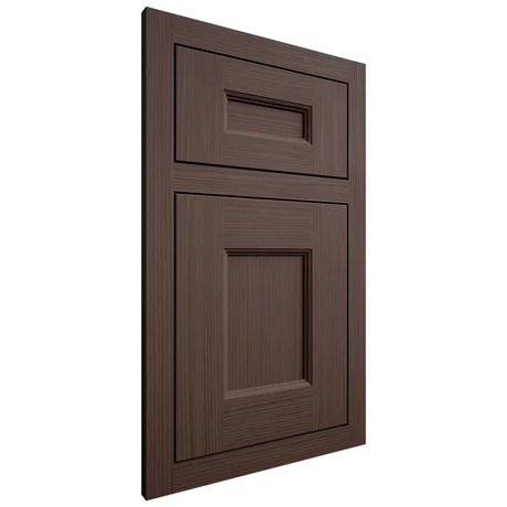 Shiloh Cabinetry Flush Inset Aspen White Oak Rift Cut Dusk Door