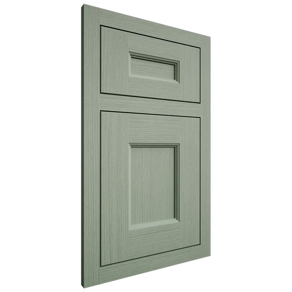 Shiloh Cabinetry Flush Inset Aspen White Oak Rift Cut Moss Door