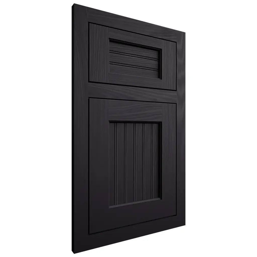 Shiloh Cabinetry Flush Inset Beaded Century Poplar Plain Cut Harbor Door