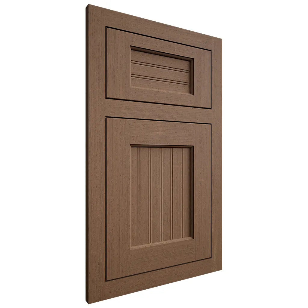 Shiloh Cabinetry Flush Inset Beaded Century White Oak Quarter Sawn Autumn Door