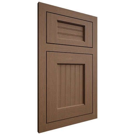 Shiloh Cabinetry Flush Inset Beaded Century White Oak Quarter Sawn Autumn Door