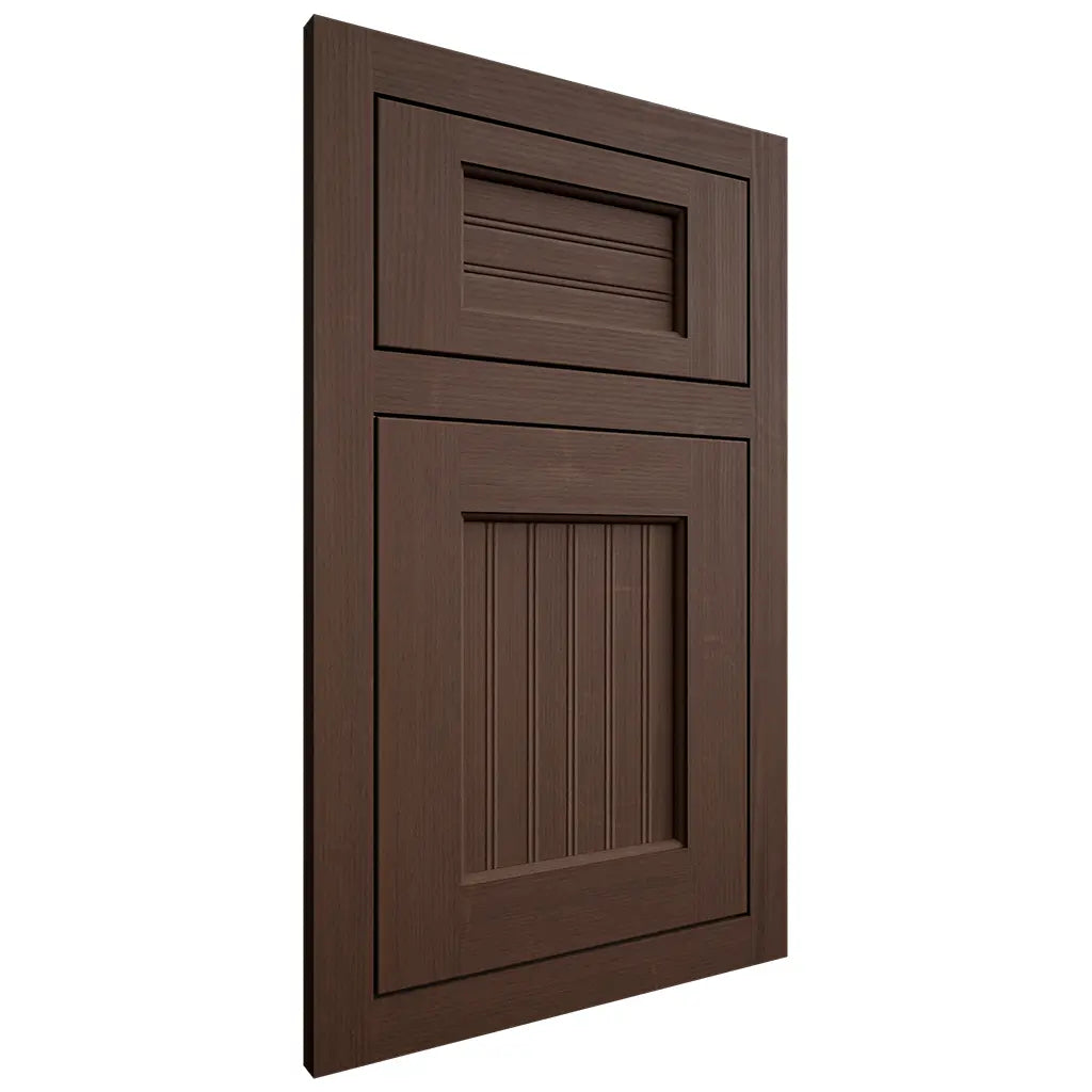 Shiloh Cabinetry Flush Inset Beaded Century White Oak Quarter Sawn Braun Door