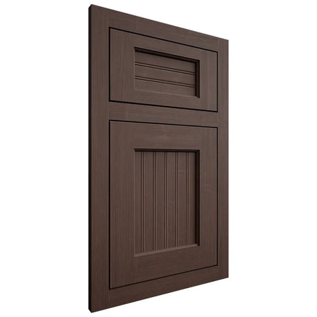 Shiloh Cabinetry Flush Inset Beaded Century White Oak Quarter Sawn Dusk Door