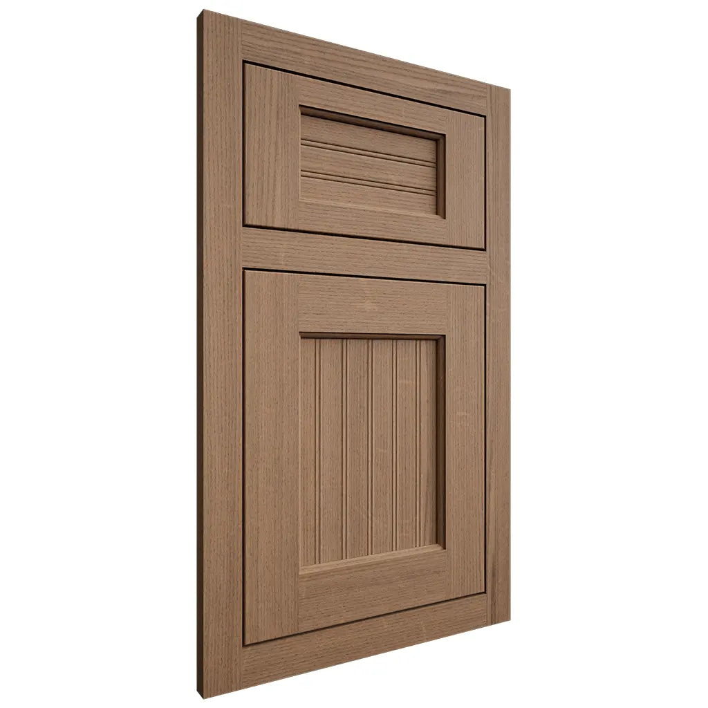 Shiloh Cabinetry Flush Inset Beaded Century White Oak Quarter Sawn Medium Door