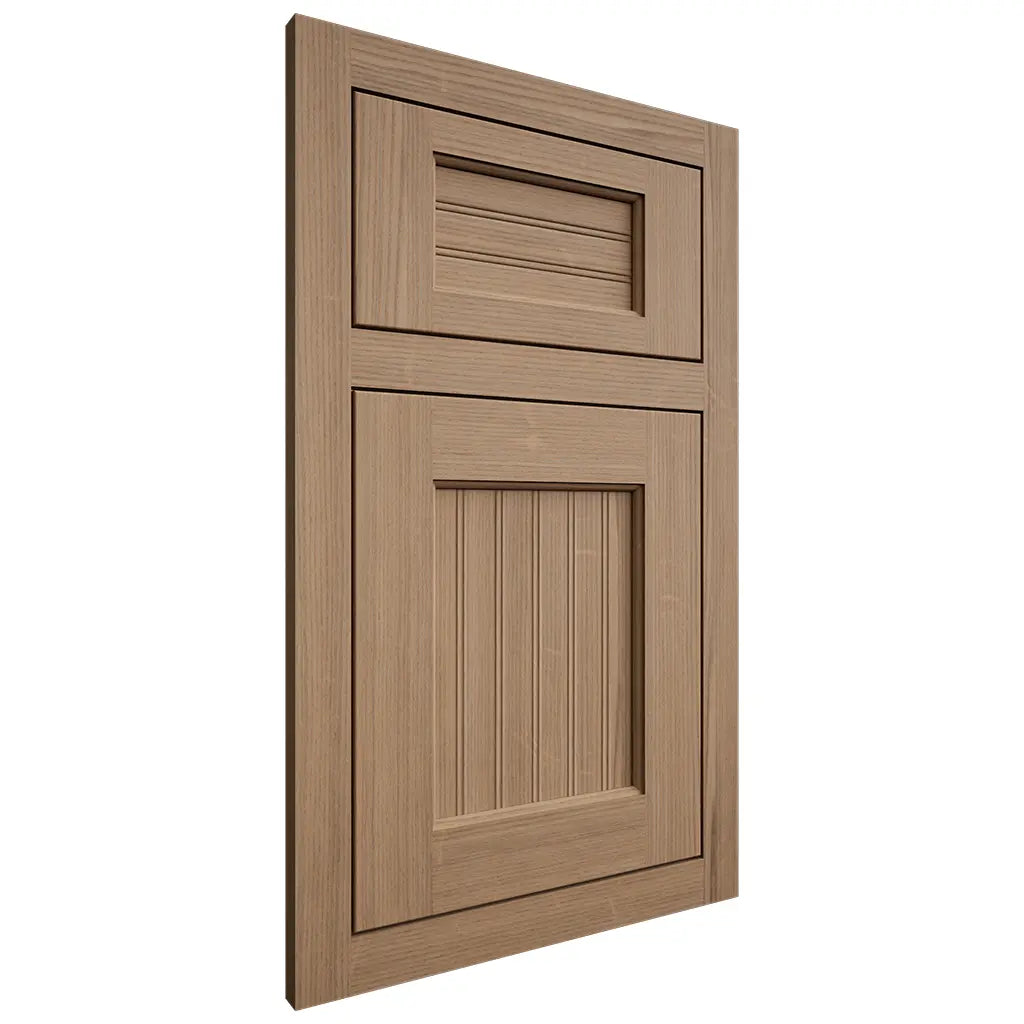 Shiloh Cabinetry Flush Inset Beaded Century White Oak Quarter Sawn Natural Door
