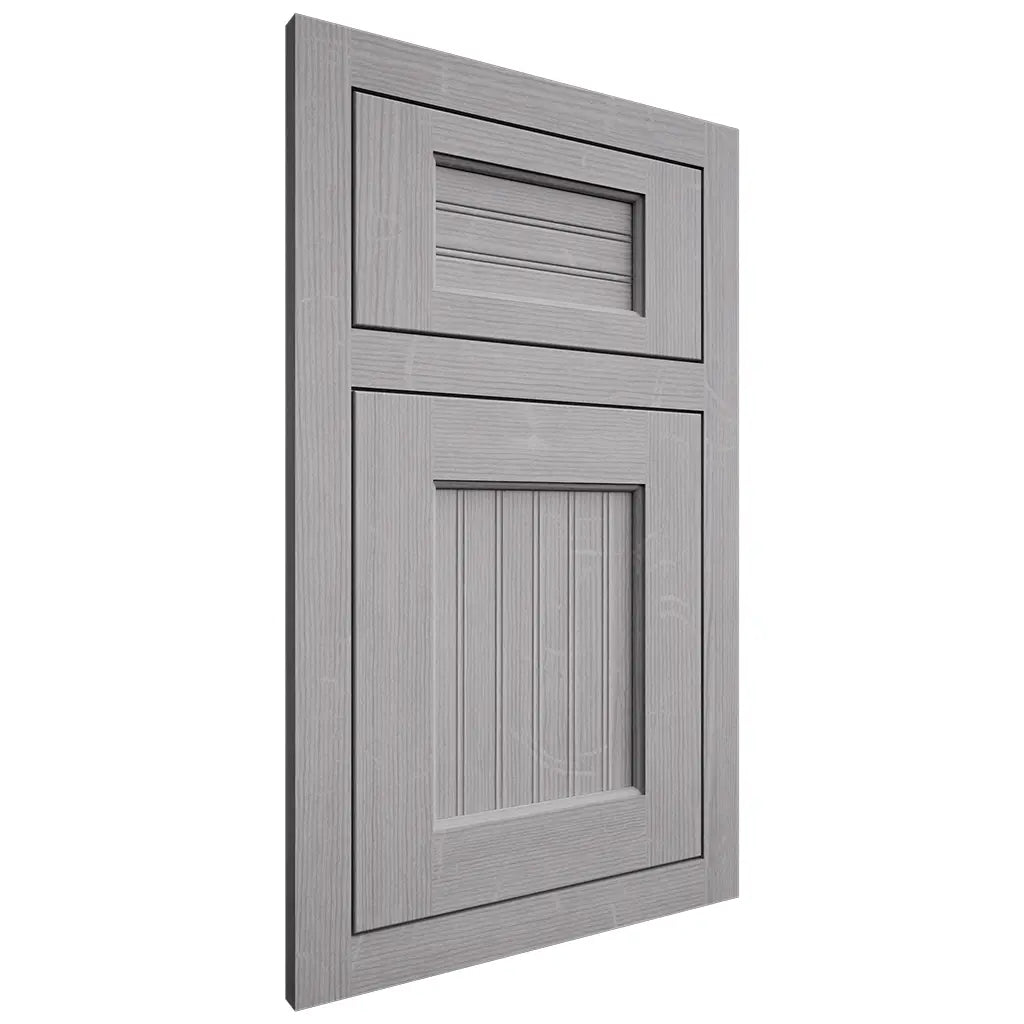Shiloh Cabinetry Flush Inset Beaded Century White Oak Quarter Sawn Stratus Door