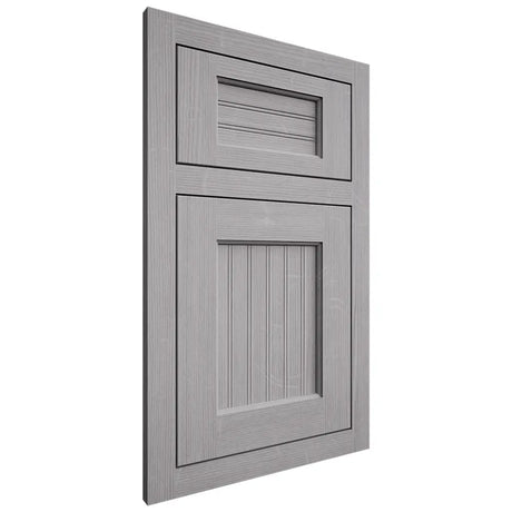 Shiloh Cabinetry Flush Inset Beaded Century White Oak Quarter Sawn Stratus Door