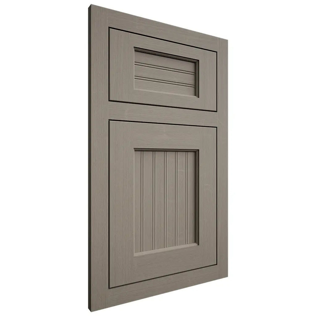Shiloh Cabinetry Flush Inset Beaded Century White Oak Quarter Sawn Thyme Door