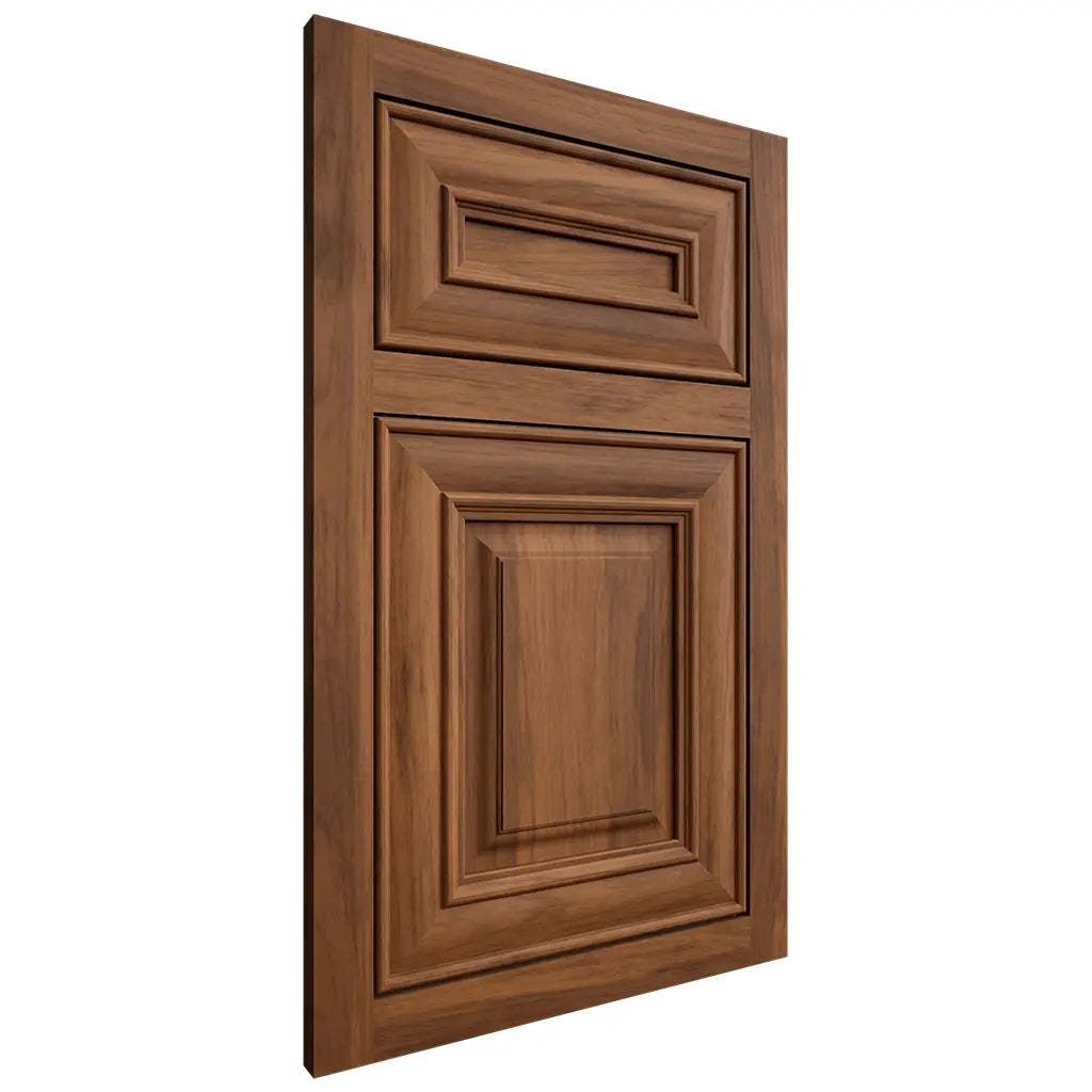 Shiloh Cabinetry Flush Inset Bradford Hickory Plain Cut Burnt Sugar Door