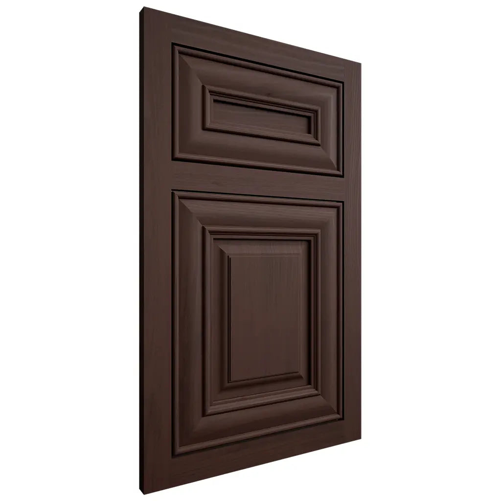 Shiloh Cabinetry Flush Inset Bradford Walnut Plain Cut Bison Door