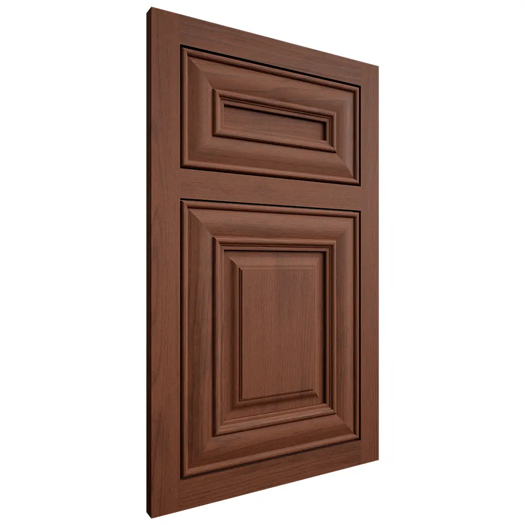 Shiloh Cabinetry Flush Inset Bradford Walnut Plain Cut Rye Door