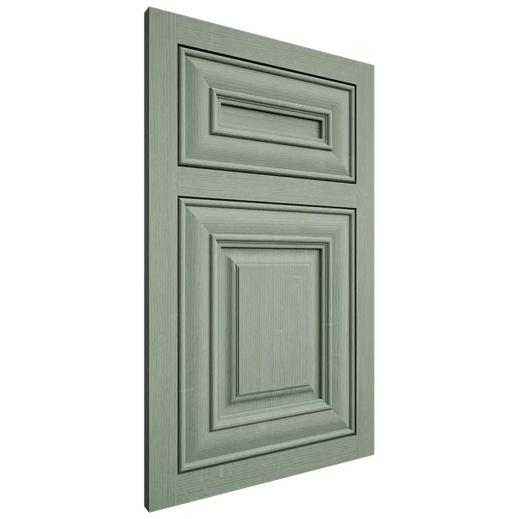 Shiloh Cabinetry Flush Inset Bradford White Oak Quarter Sawn Moss Door