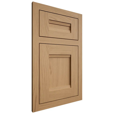 Shiloh Cabinetry Flush Inset Bristol Alder Plain Cut Natural Door
