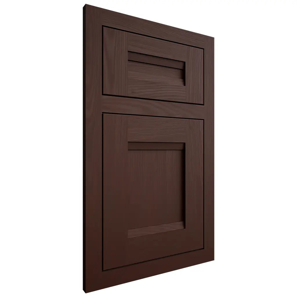Shiloh Cabinetry Flush Inset Bristol Alder Plain Cut Umber Door